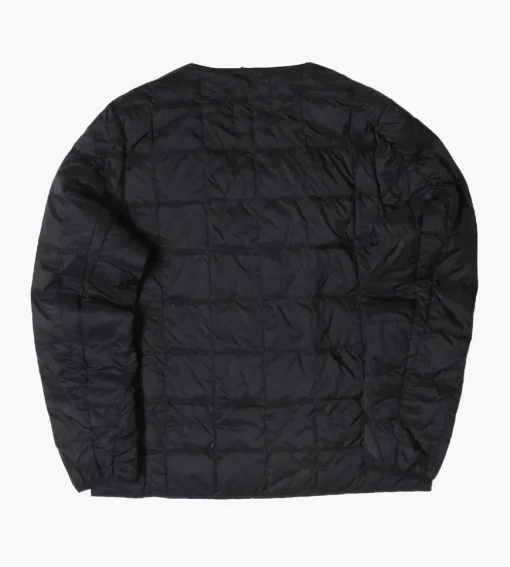 Taion Crew-Neck Button Down Jacket Black