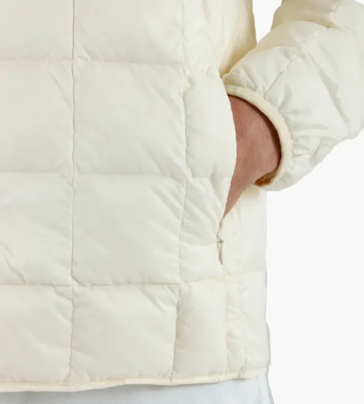 Taion Crew-Neck Button Down Jacket Off White