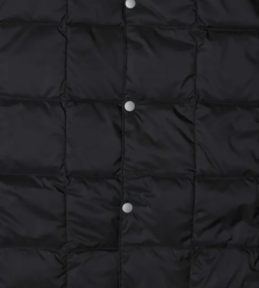 Taion Crew-Neck Button Down Jacket Black