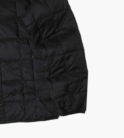 Taion Crew-Neck Button Down Jacket Black