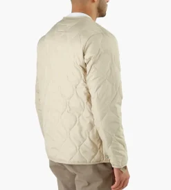 Taion Military Crew Neck Down Jacket Cream