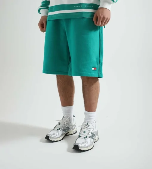 Tommy Jeans Cu Essential Sweatshort Navigator Green