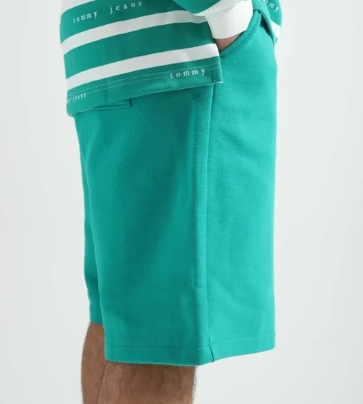 Tommy Jeans Cu Essential Sweatshort Navigator Green
