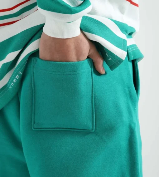 Tommy Jeans Cu Essential Sweatshort Navigator Green