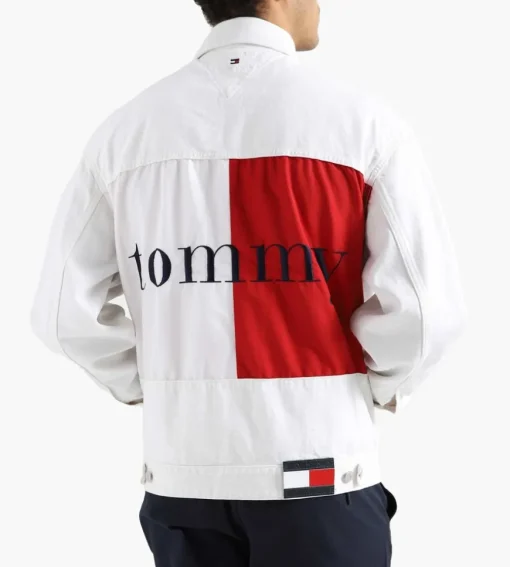 Tommy Jeans Cu Oversized Denim Trucker Ecru