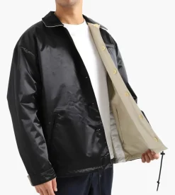 Tommy Jeans Cu Rev Clean Cotton Coach Jacket Classic Beige