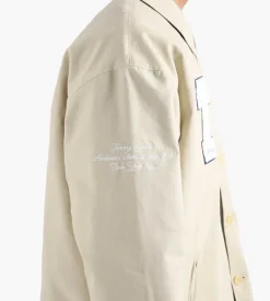 Tommy Jeans Cu Rev Clean Cotton Coach Jacket Classic Beige
