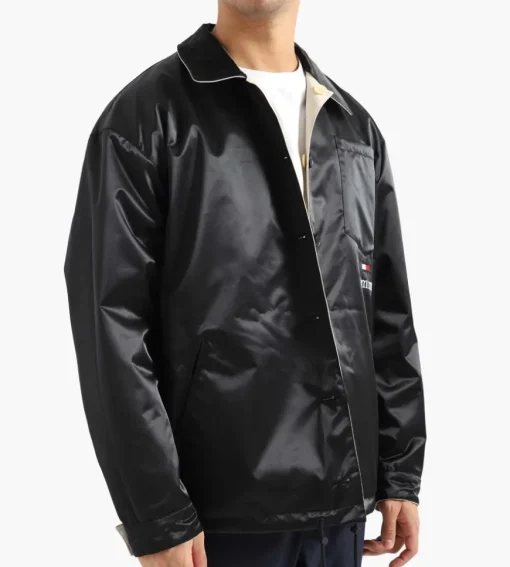 Tommy Jeans Cu Rev Clean Cotton Coach Jacket Classic Beige