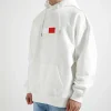 Tommy Jeans Cu Terry Flag Hoodie Ecru