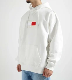 Tommy Jeans Cu Terry Flag Hoodie Ecru