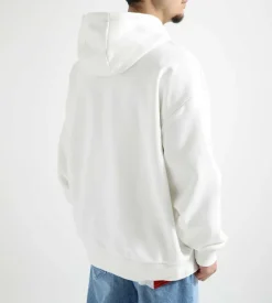 Tommy Jeans Cu Terry Flag Hoodie Ecru