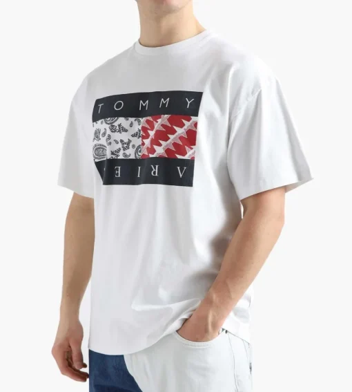 Tommy Jeans X Aries Bandana Ss Tee White
