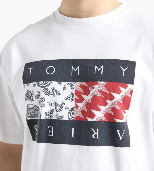 Tommy Jeans X Aries Bandana Ss Tee White