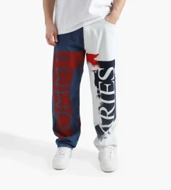 Tommy Jeans X Aries Flag Denim Pants Desert Sky