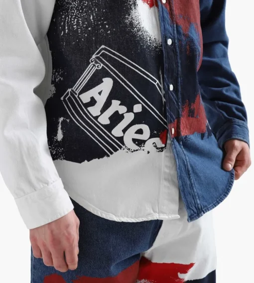 Tommy Jeans X Aries Flag Shirt Desert Sky