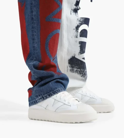Tommy Jeans X Aries Flag Denim Pants Desert Sky