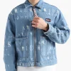 Tommy Jeans X Aries Laser Denim Jacket Washed Blue