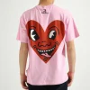 Tommy Jeans X Keith Haring T-Shirt Lilac Chiffon Heart