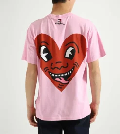 Tommy Jeans X Keith Haring T-Shirt Lilac Chiffon Heart