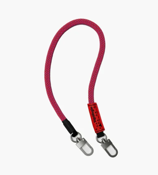 Topologie Wares Straps 8.0Mm Wrist Strap Red Blue Lattice