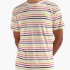 Wood Wood Ace Stripe T-Shirt Off-White Stripes