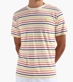 Wood Wood Ace Stripe T-Shirt Off-White Stripes