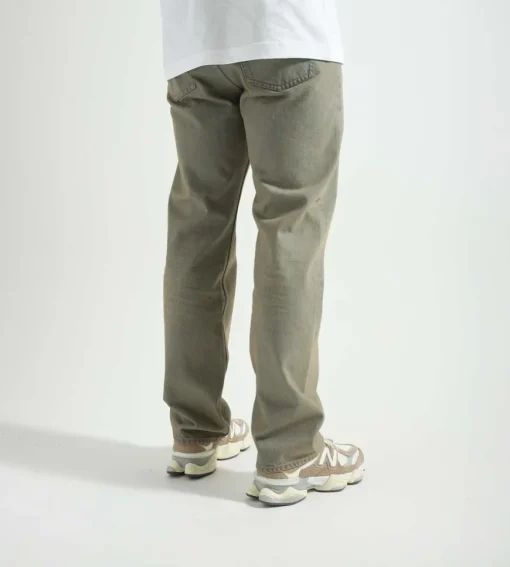 Wood Wood Al Rigid Denim Straight Fit Vintage Beige