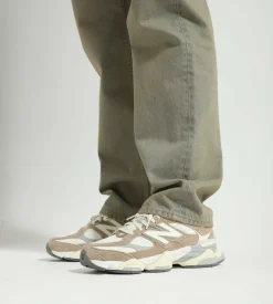 Wood Wood Al Rigid Denim Straight Fit Vintage Beige