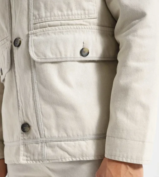 Wood Wood Bosco Twill Jacket Light Sand