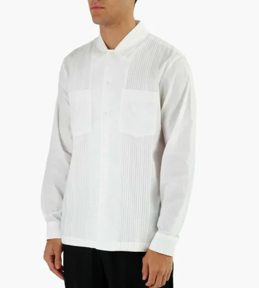 Wood Wood David Mini Jacquard Shirt White