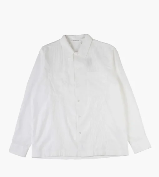 Wood Wood David Mini Jacquard Shirt White