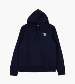 Wood Wood Ian Aa Hoodie Navy