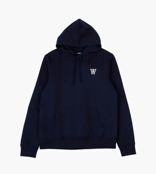 Wood Wood Ian Aa Hoodie Navy