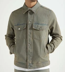 Wood Wood Ivan Denim Jacket Vintage Beige