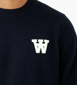 Wood Wood Kevin Lambswool Jumper Navy
