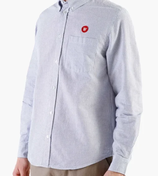 Wood Wood Tod Shirt Blue Stripes