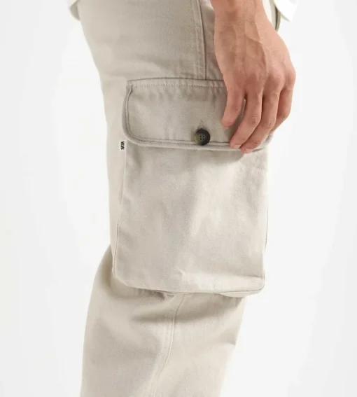 Wood Wood Will Twill Trousers Light Sand